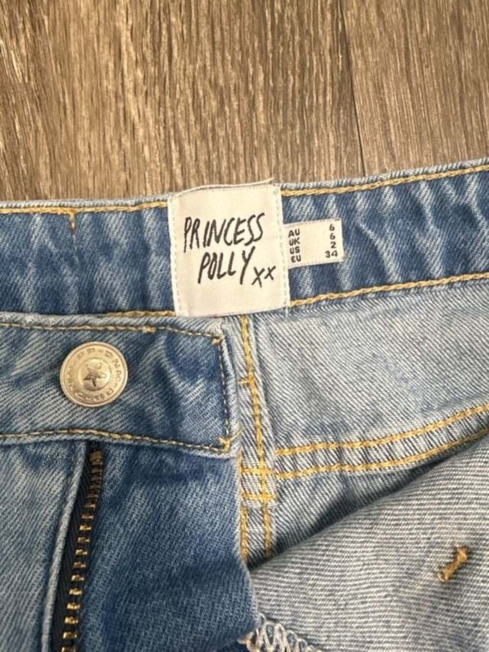 Princess Polly DNM Light Wash Denim Cargo Mini Skirt - Picture 4 of 4